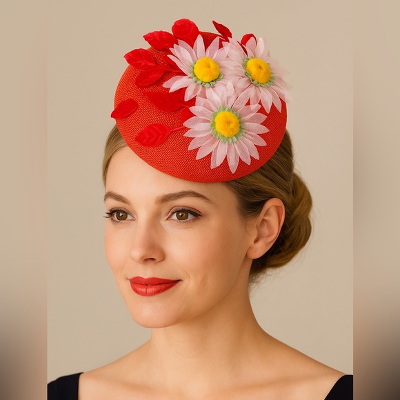 Kentucky Derby Hat Fascinator Kentucky Oaks Church Tea Equestrian Millinery - Picture 1 of 5